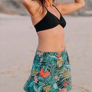 RipSkirt Hawaii Vintage Bali Jungle -Length 2, Velcro Wrap Skirt, EUC, Sz. L
